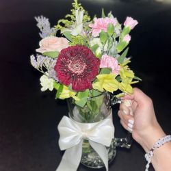Flowers In Beer Cup