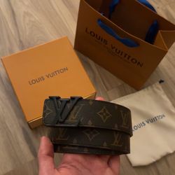 Louis Vuitton Black & Brown Belt