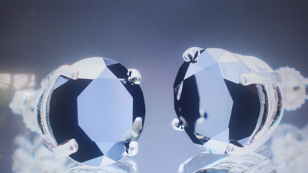 Black Natural Diamond EARRINGS 5.12TCW