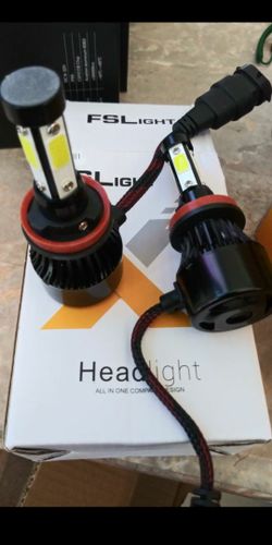 2pcs Pair 4 Sides 4 Sided Headlight bulbs Luces Led 100W 6500k 10000Lumens Low Beam, High Beam, Fogs Lights, Or Daytime Running Lights