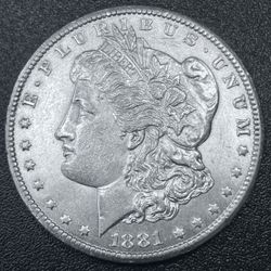1881-CC Carson City Mint Morgan Silver Dollar Uncirculated Details

