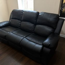 3 Seat Leather Couch
