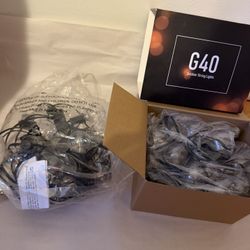G40 Outdoor String Lights 2 Pack New