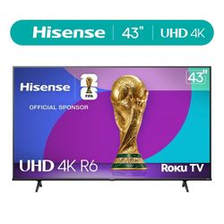 43 inch Roku TV with stand