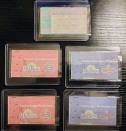 1995 Seattle Mariners Postseason Ticket Stub Lot (5 Tickets - Inc. Game 163 & ALDS Game 5)