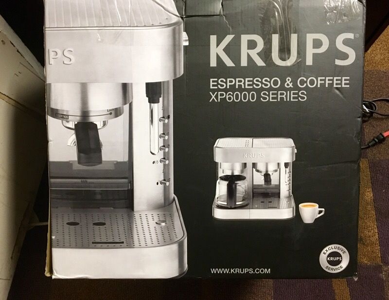 krups espresso machine coffee maker combo XP6040 pre owned