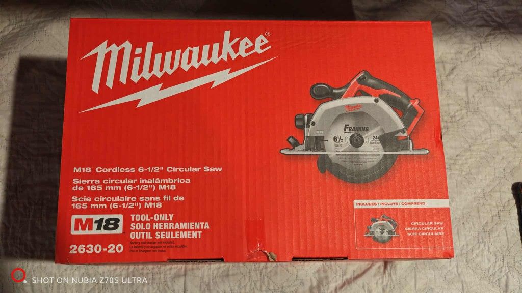 Milwaukee M18 6-1/2" Circular Saw New Original Tool Only 