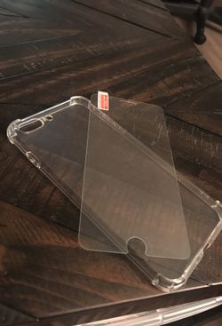 iPhone 7 Plus case and tempered glass