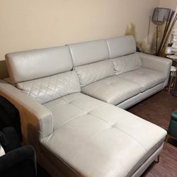 Leather Sectional 