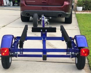 Blue Boat or Jet Ski Trailer