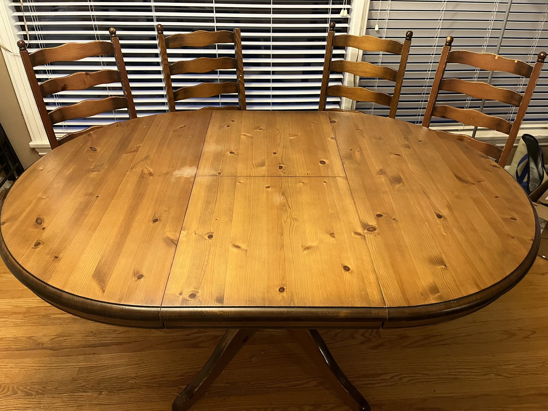 Solid Hardwood Extendable Dining Table