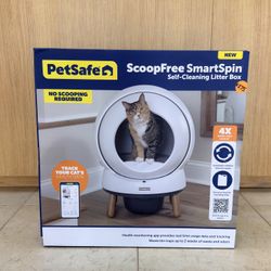 PETSAFE SCOOPFREE SMARTSPIN SELF-CLEANING LITTER BOX 