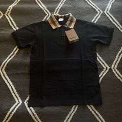 Black Burberry Polo