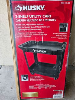 Husky 2 shelf utility cart