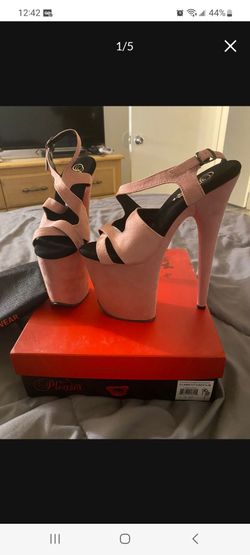 Pleaser Flamingo Heels New In Box Size 7