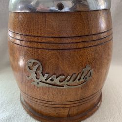 Vintage English Biscuit Barrel 