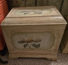 Decorative Wood Storage Boxes 1 large 1 smaller one