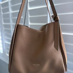 Kate Spade Large Knott Bag Camel Light Brown 