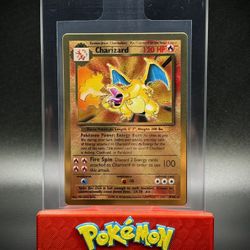 2021 Celebrations Charizard UPC Gold Metal Promo Pokemon