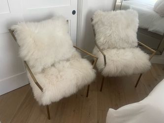 Mongolian Fur Chairs