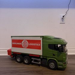 Bruder Toys SCANIA R-Series Cargo Truck with Forklift Attached 03580