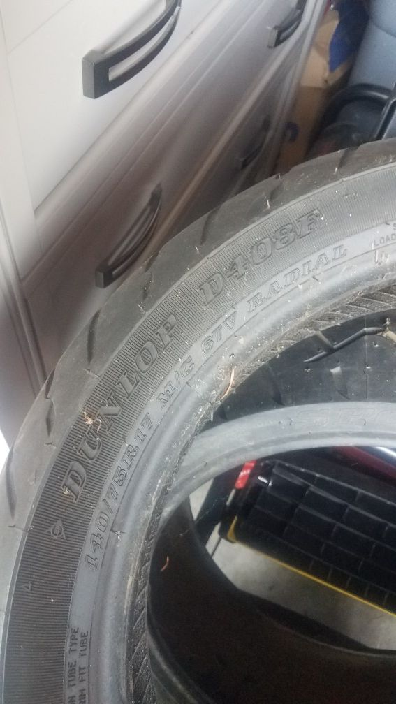 Brand new motorcycle tires