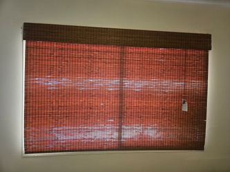 Bamboo Blinds 60" W and H 72"