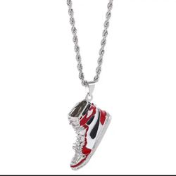 Custom Nike Air Jordan 1 1985 pendant Sneaker Necklace Hip Hop Culture Showcase