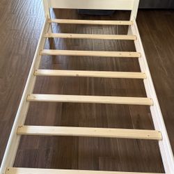 Brand new never used twin platform, bed frame, boxspring, and dresser
