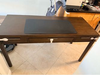 Brown desk