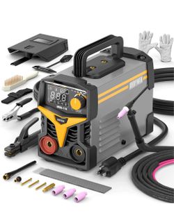 Alloyman 120A 110V Stick Welder for 1/16"-1/8" Rod ARC Welder, LED Display with Digital IGBT Inverter TIG welder machine, Portable Welding Machine wit