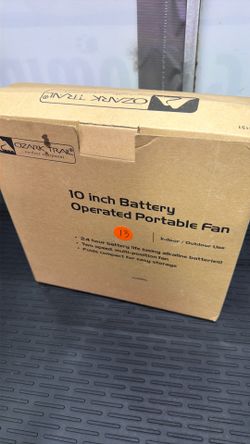 Battery operated fan, ventilador a baterias