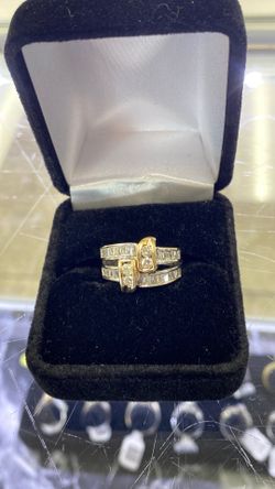 7.3g 14k 2t with Diamonds