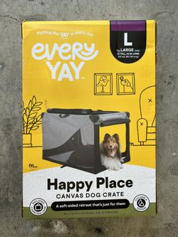 Every Yay Canvas Dog Crate LARGE