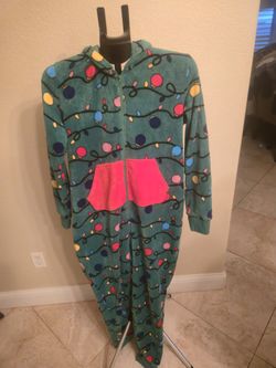 Adult Christmas Tree Onesie. L