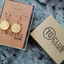 Twisted Silver Girls Club Soul Gold Earrings 
