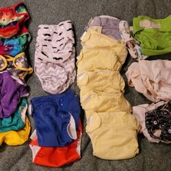 Best Bottom, Thirsties, Bum Genius, etc + Spray pal & misc baby stuff cloth diaper bundle