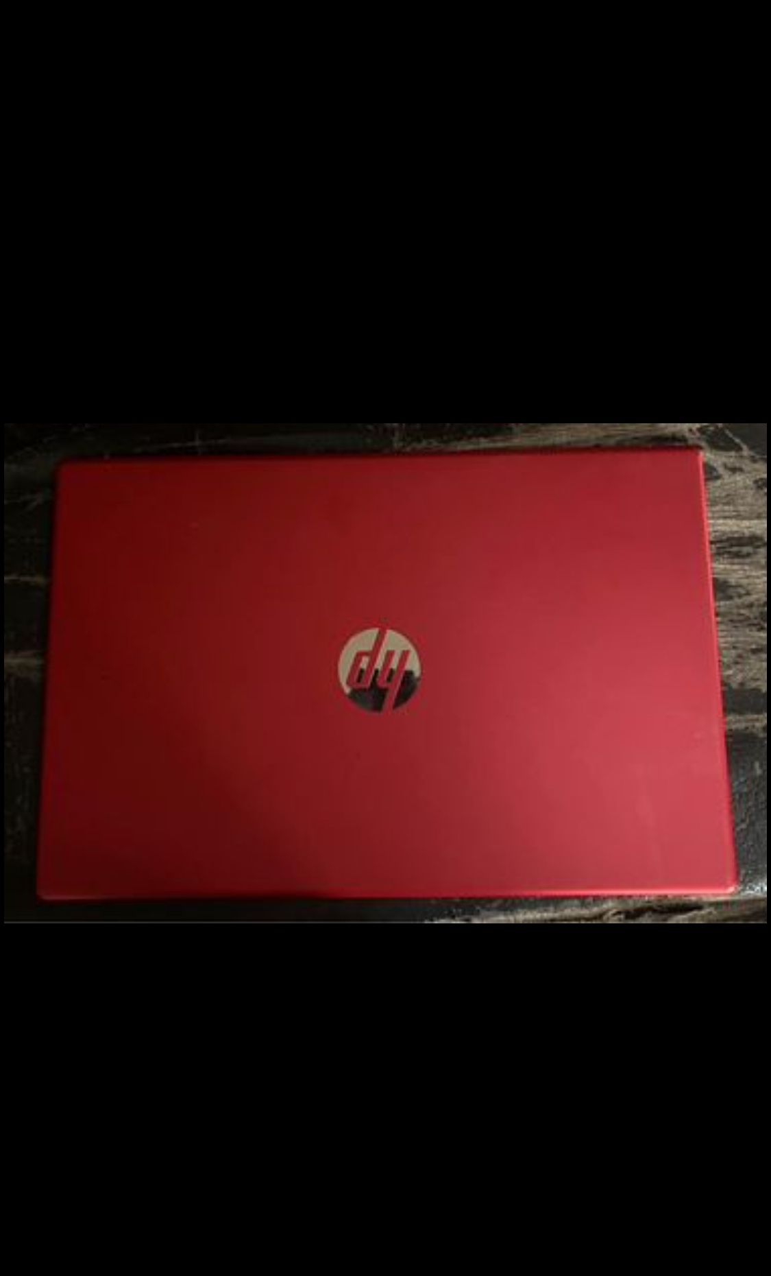 Red HP Laptop 