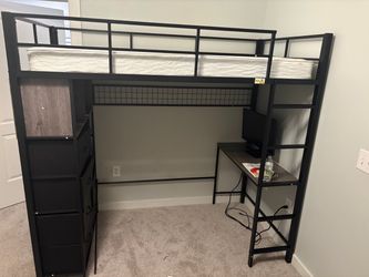 Twin loft bed