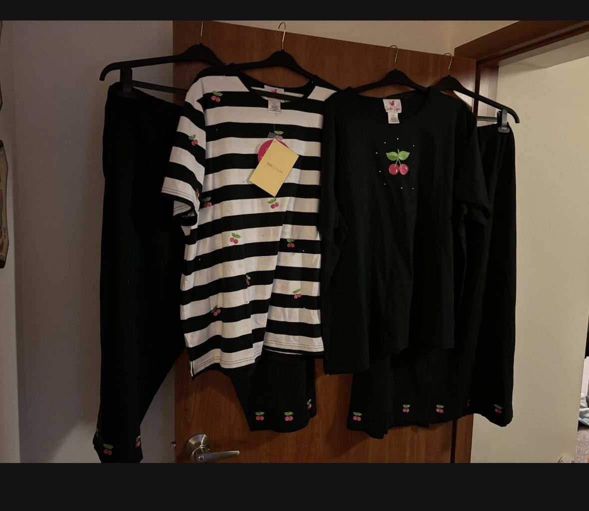 Vintage Quacker Factory 4 piece set; (1 Tunic T-shirt & Pants Set & 1 Tunic T-shirt & 1 Maxi Skirt Set)