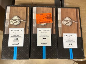 Baldwin Prestige Tobin Satin Nickel Universal Bed/Bath Door Handle