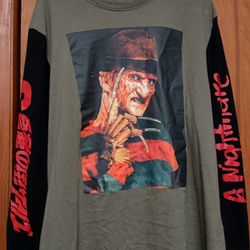 A Nightmare On Elm Street, Freddy Krueger Long Sleeve Shirt