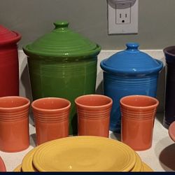 Fiestaware  Canisters 