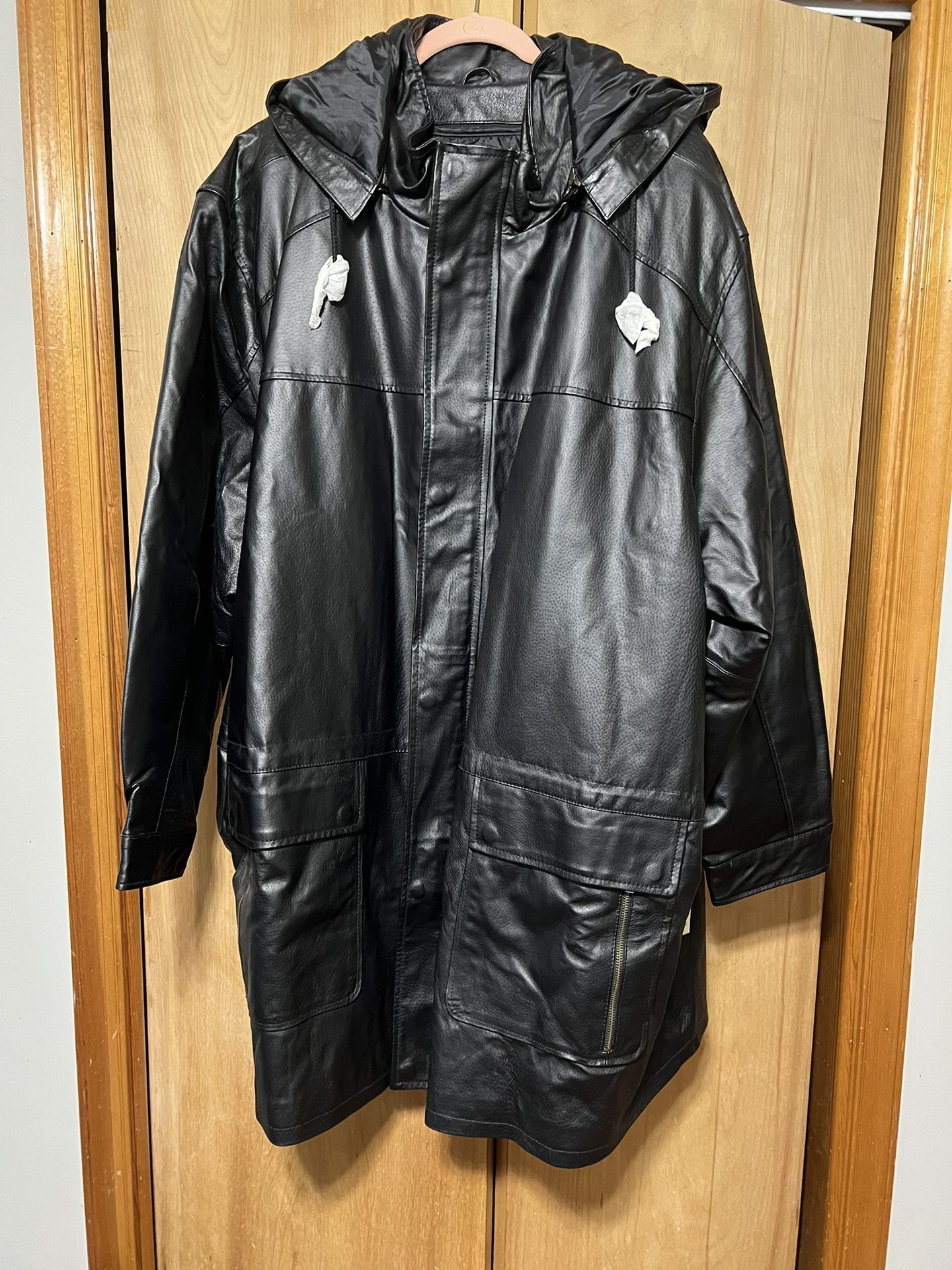 Men’s 5XL Real Leather coat.