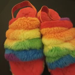 Ugg Fluff Yeah. Multicolored Sling Back Shoes 