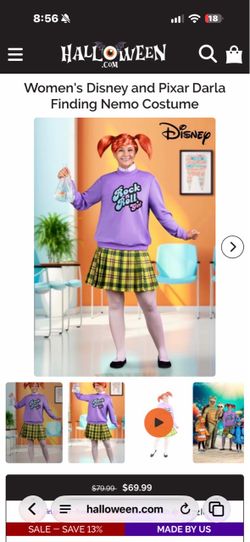 Women's Disney Darla Finding Nemo Costume