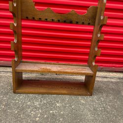 Wooden gun rack