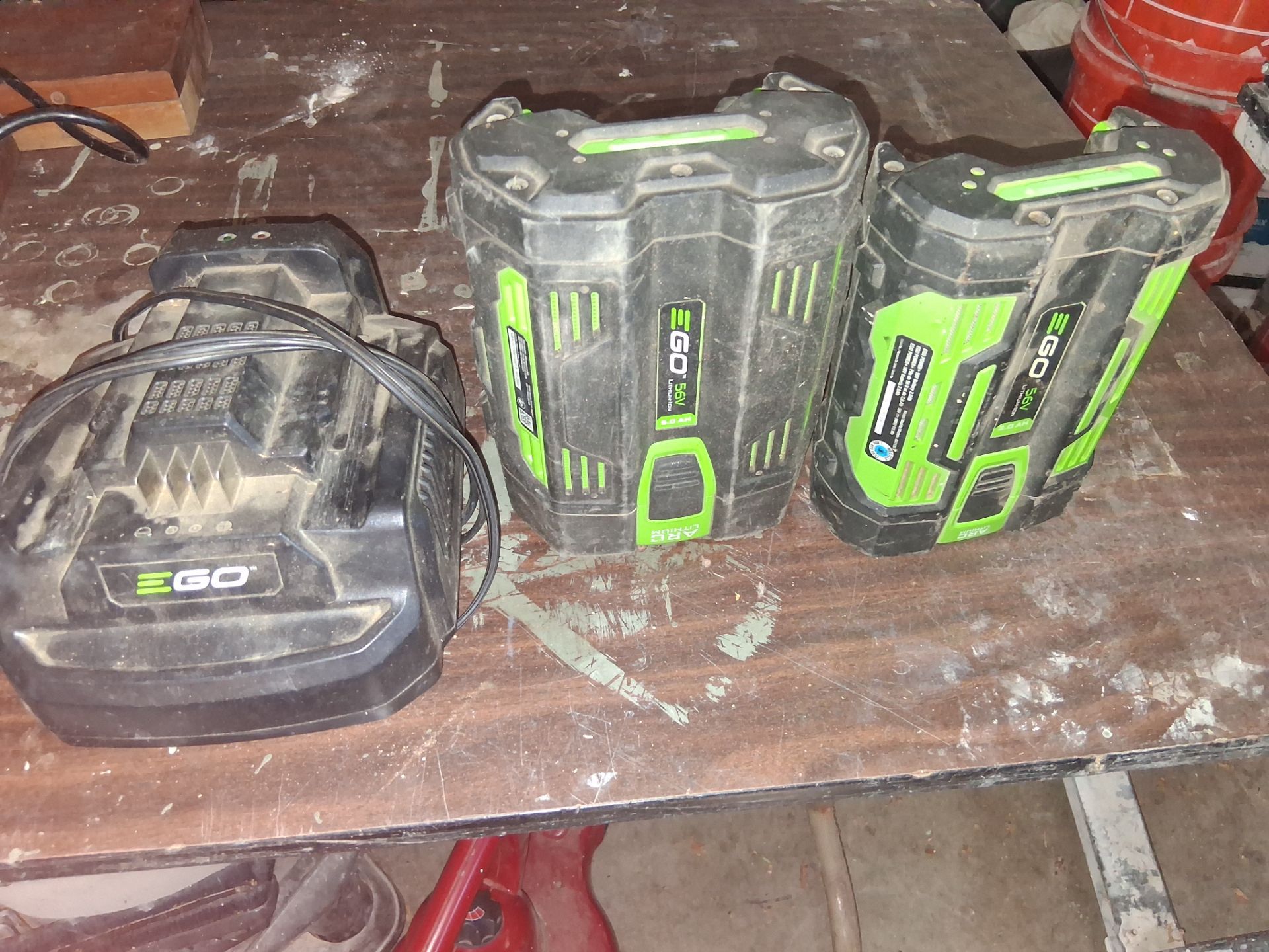 Ego battery's and charger