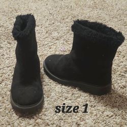 Girls Black Boots
