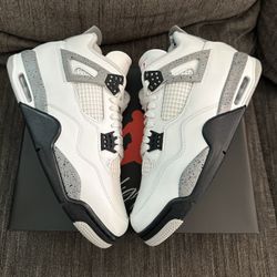 Air Jordan 4 White Cement
